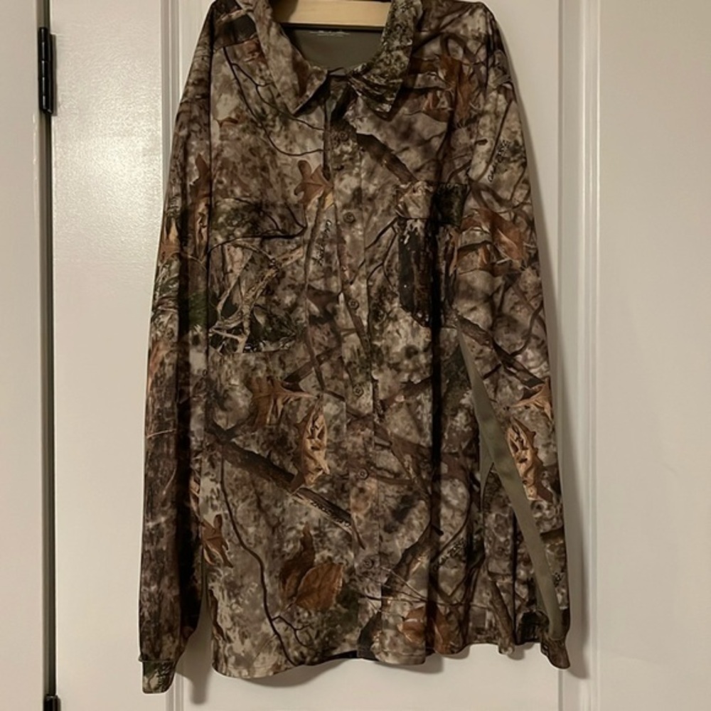 Cabelas Zone Woodland’s Button Down Shirt L